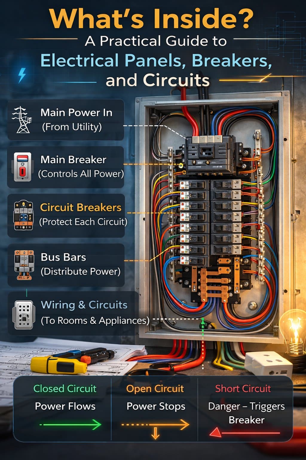 What's Inside A Practical Guide to Electrical Panels, Breakers, and Circuits image